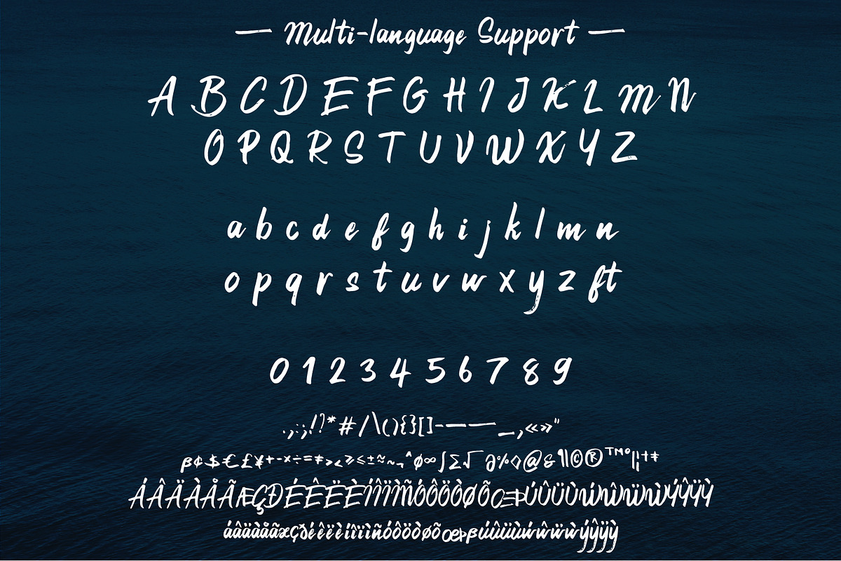 21st Street Hand brush Typeface preview 2