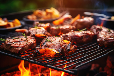 Mouthwatering steaks and vegetables, a Photo by Iftikhar Alam