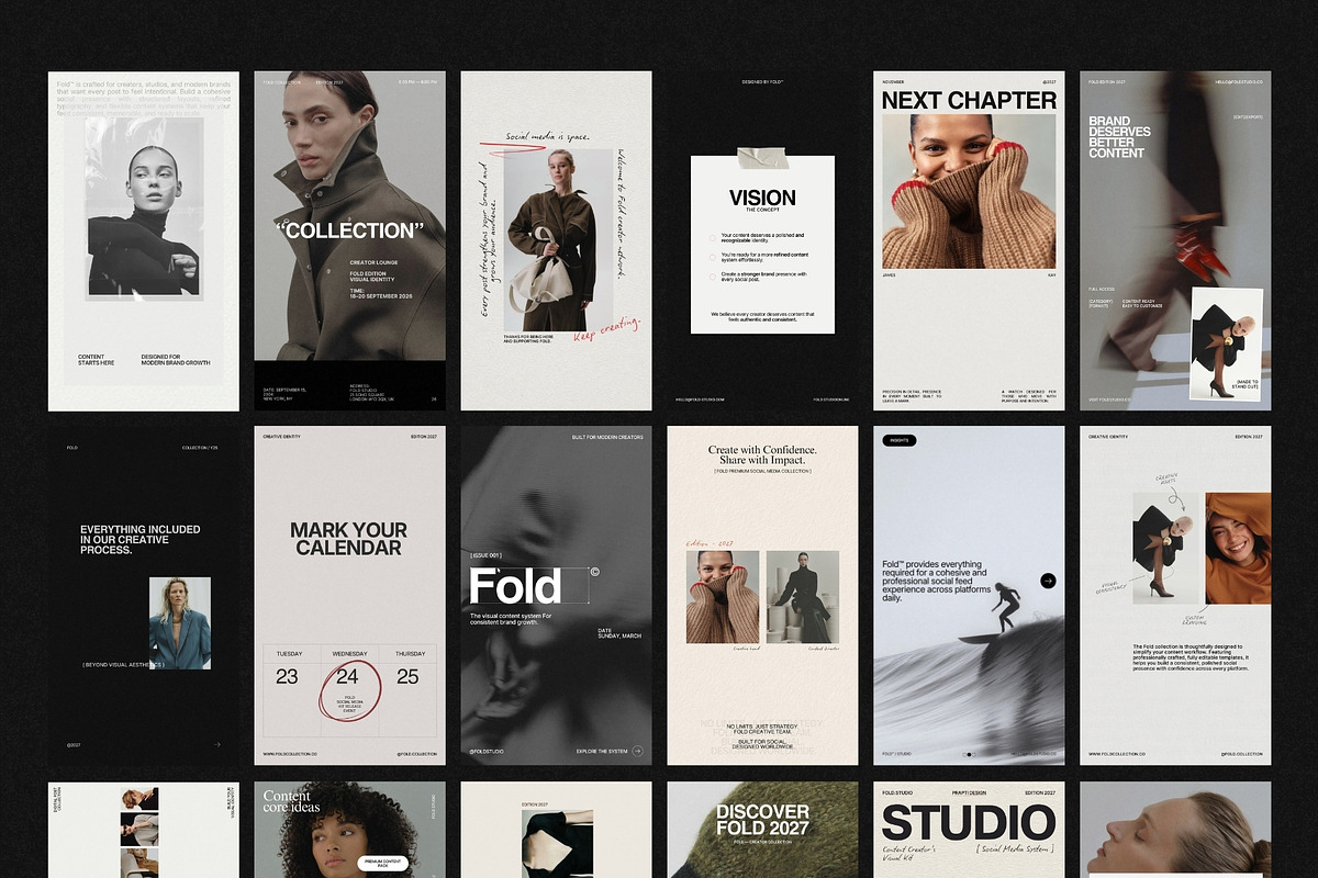 FOLD | Instagram Template (I), a Social Media Template by Pixel Grid (Photo 10 of 10)