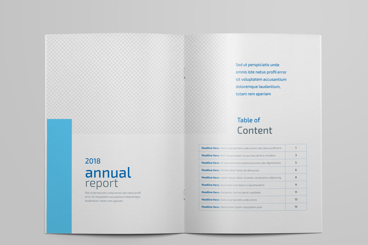 Annual Report A4 & Us Letter, a Brochure Template by Pro-Gh (Photo 3 of 20)