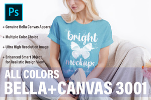 Bella Canvas 3001 T-shirt Mock Up