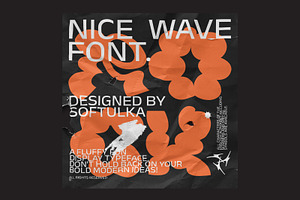 Nice Wave Font. Fun Display Typeface