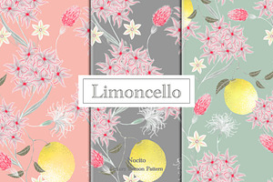 Limoncello, Luxury Lemon Pattern