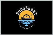 House Boat Logo, a Branding & Logo Template by Atlantis X Nurman Arbai (Thumbnail 1 of 2)