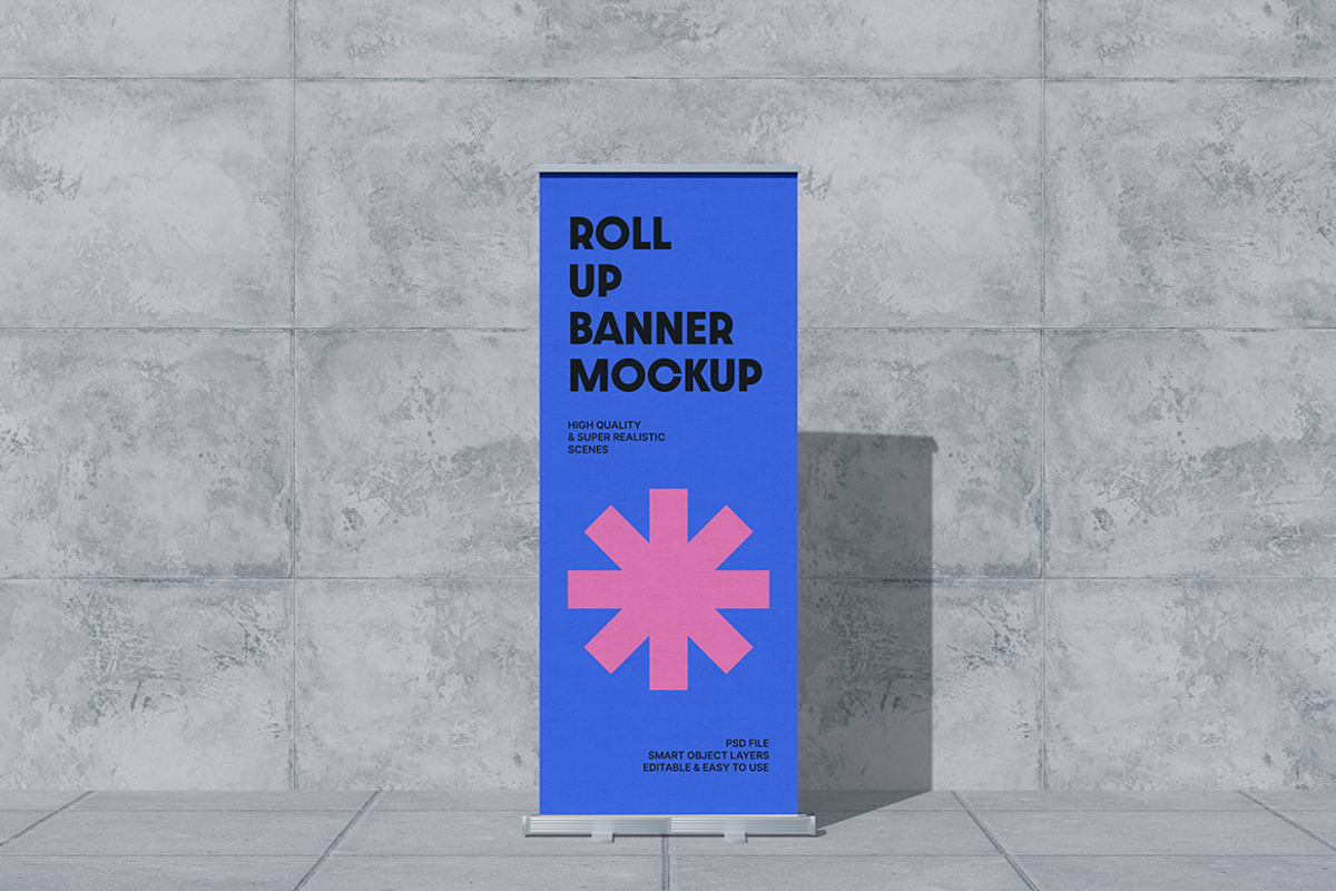 Roll Up Banner Mockup, a Mockup by Rahardi Creative (Photo 4 of 4)