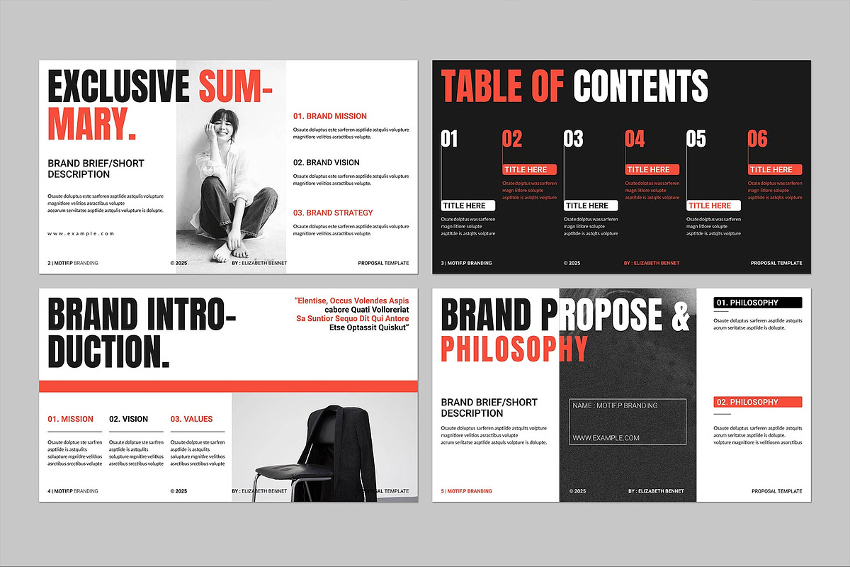 Brand Proposal Presentation Template, a Presentation Template by ElvinPrint (Photo 3 of 6)
