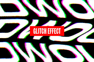 Glitch Distort Text Effect, a Layer Style Add-On by Design Squad