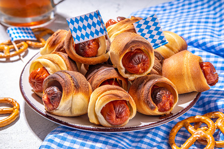 Pigs in blanket for Oktoberfest party, a Food & Drink Photo by Rimma