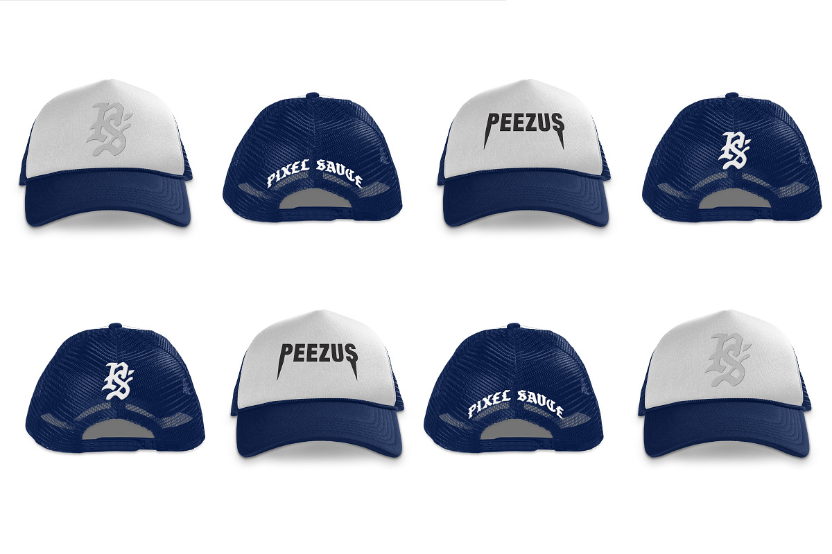 Trucker Hat Mockups, a Hat Mockup by Pixel Sauce™ (Photo 3 of 5)