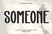 Someone | Script Font