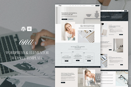 Ona | WordPress, Elementor pro, a WordPress Template by DesignWithCris