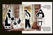 Cozy Lifestyle : Pet, Book, Plant, a Person Illustration by Jiwstudio (Thumbnail 5 of 21)