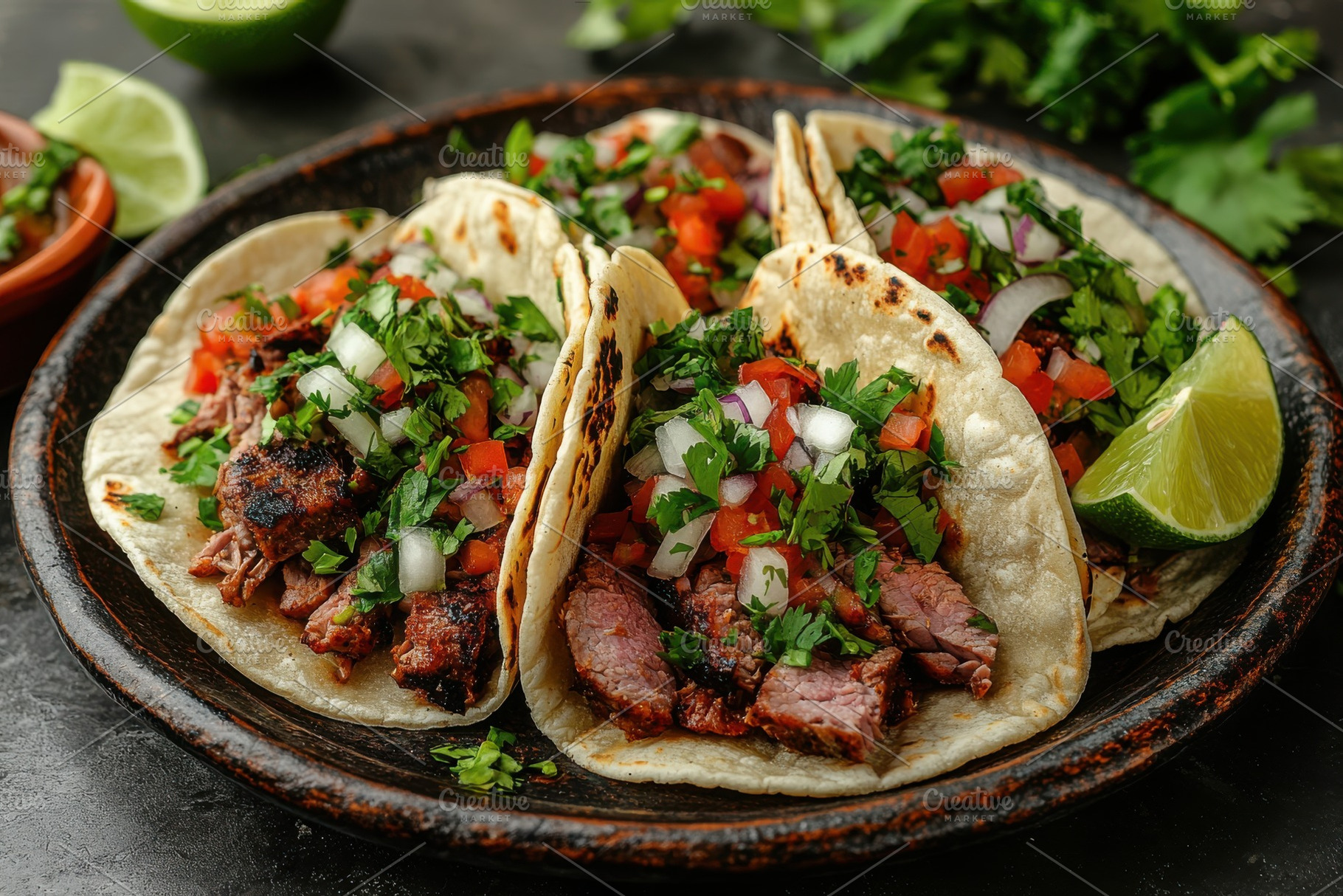 Delicious Steak Tacos Fresh Ingredie, a Background Photo by Pixeness