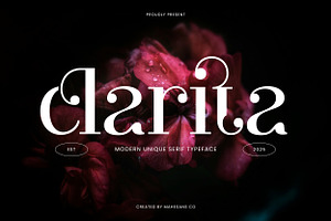 Clarita | Modern Unique Serif, a Serif Font by Mahesans Co