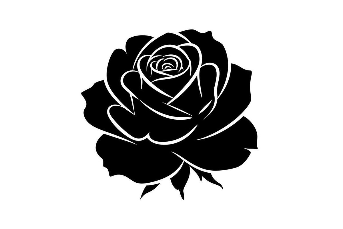 50 Black Rose Silhouette Vector Bund, an Illustration by Gaye Art (Photo 32 of 51)