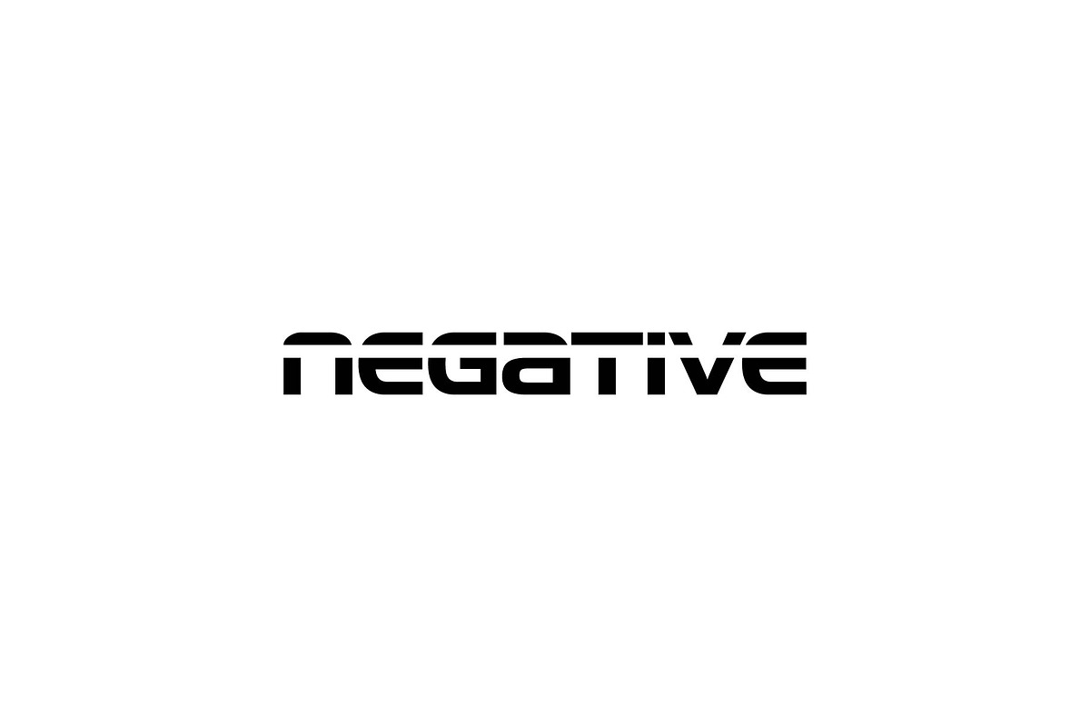 negatif logotype, a Branding & Logo Template by ZHR Creative
