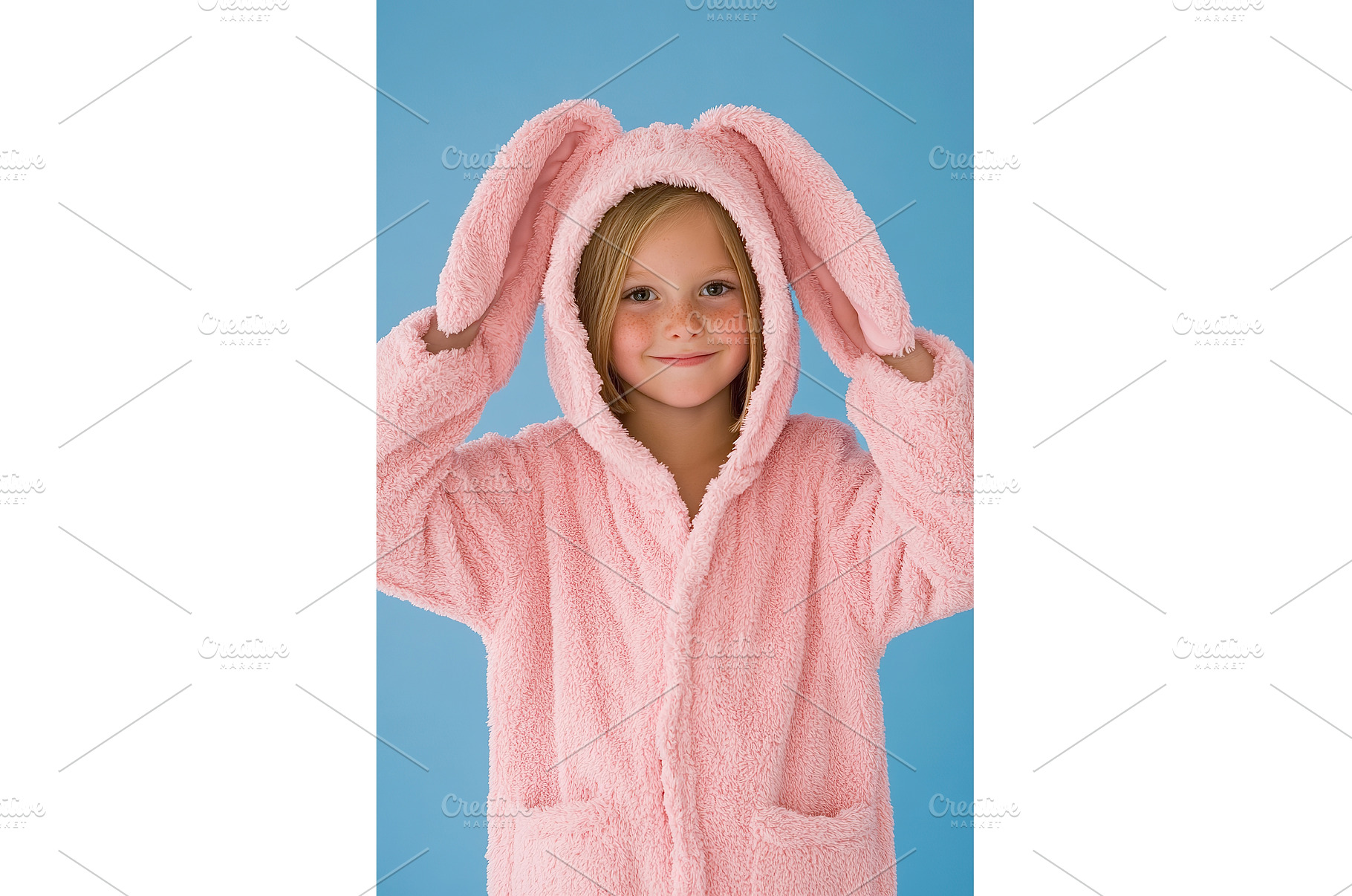 Young caucasian girl in pink bunny, a Person Photo by Lermont51