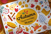 Autumn hand drawn clip arts, a Food Illustration by Fave Brush (Thumbnail 1 of 8)