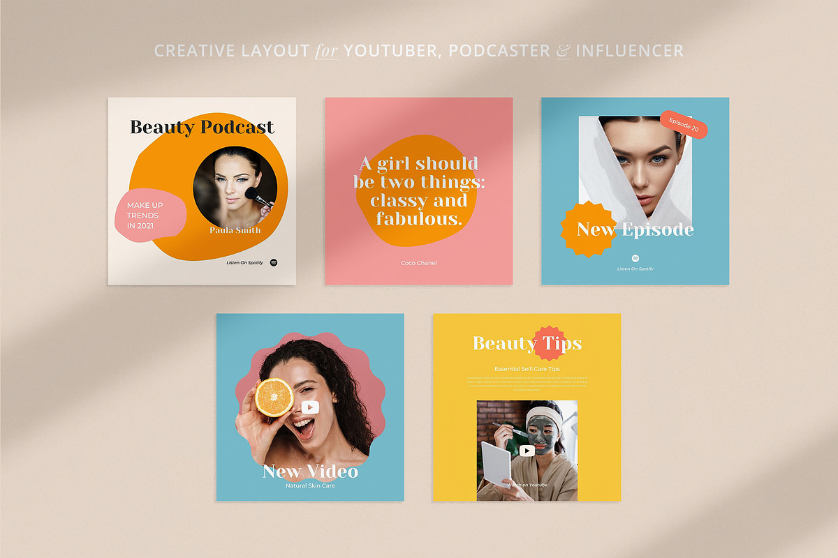 Influencer Instagram Pack | PS CANVA, a Social Media Template by Visuel Colonie® (Photo 7 of 16)