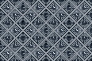 Vintage Clock Seamless Pattern, a Pattern Graphic by Mightyfire