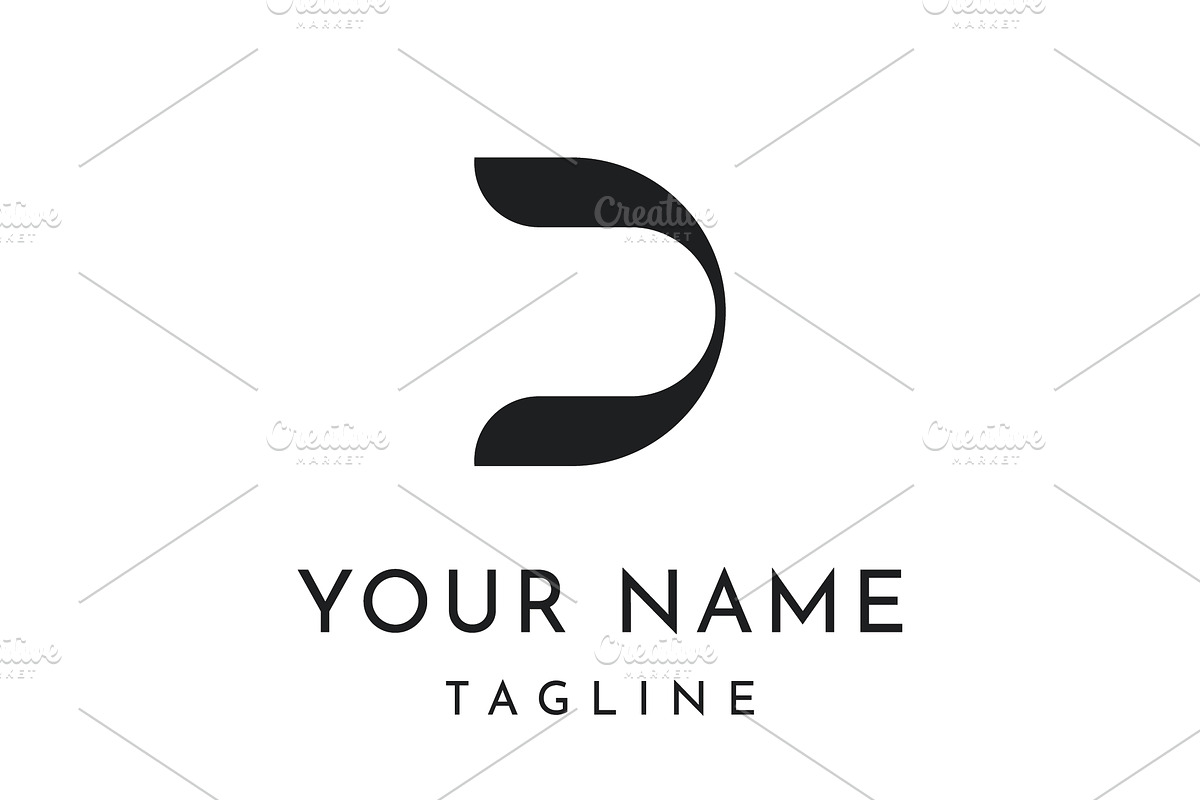 D geometry initial letter logo., a Branding & Logo Template by LOGOCREATIVE