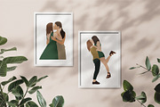 Abstract Gay couples, a Person Illustration by ApetekMarket (Thumbnail 2 of 6)