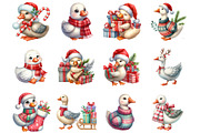 Cute Christmas Goose, an Illustration by Design Market (Thumbnail 3 of 3)