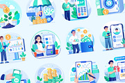 Finance Illustration Art Set, a Finance Illustration by Brickclay (Thumbnail 5 of 9)
