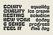 Oui Ellixyr Psychedelic Display Font, a Sans Serif Font by Oui Studio (Thumbnail 5 of 10)