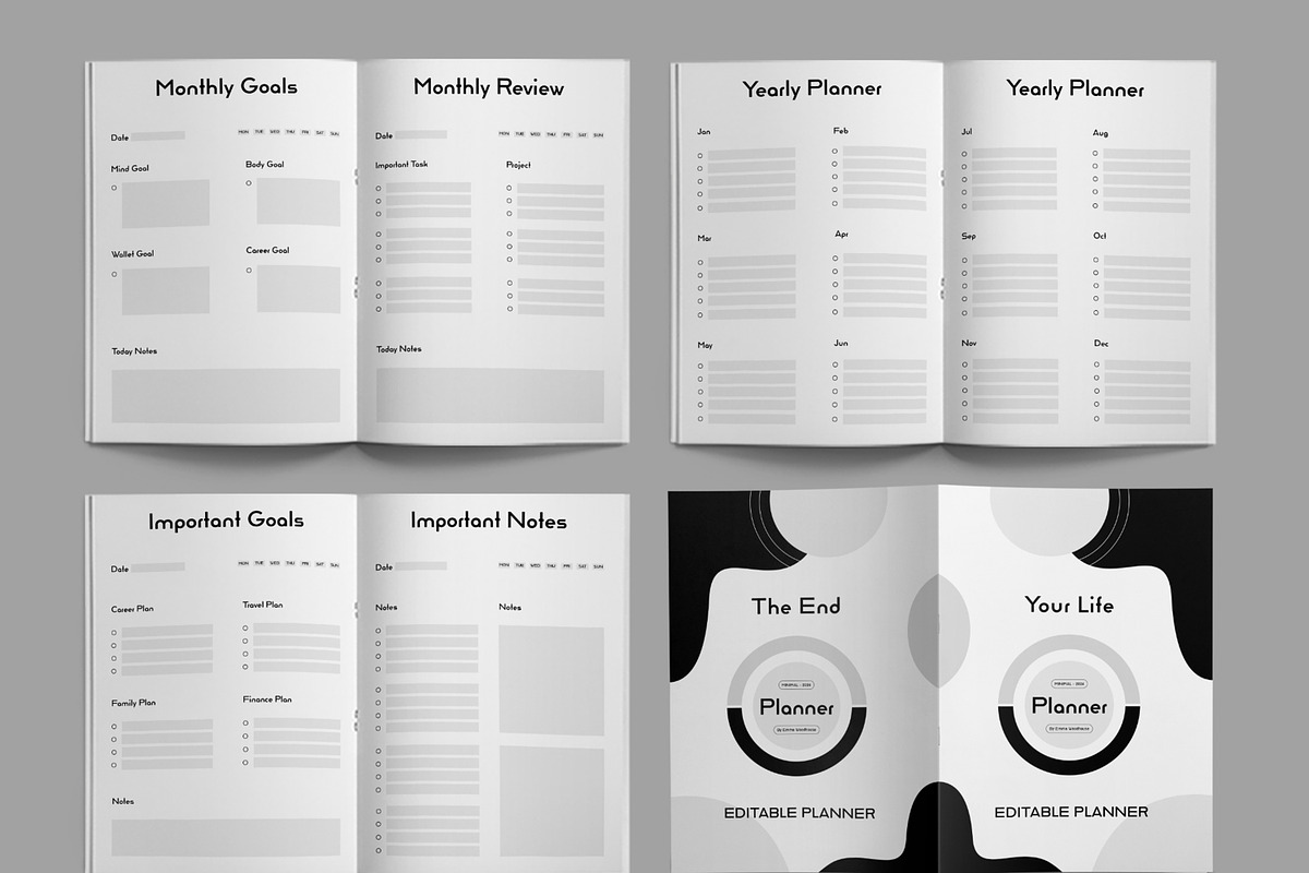 Daily Planner 2024 Template, a Stationery Template by ContestDesign (Photo 3 of 3)