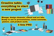Creative Art Mockup, a Pens & Pencil Mockup by Tempera (Thumbnail 1 of 3)