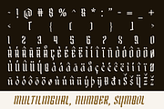 Skullines - Blackletter Display Font, a Blackletter Font by RagamKata (Thumbnail 10 of 10)