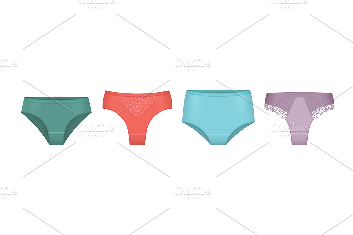 Woman panties. Collection of female, a Graphic by Onyx