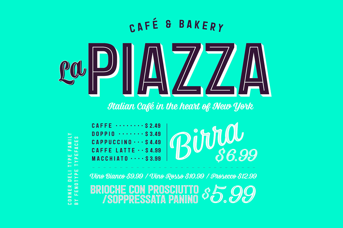 Corner Deli Layered Font Pack preview 6