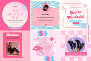 Barbiecore Instagram Post Template, a Social Media Template by Hell Yeah Designs (Thumbnail 7 of 7)