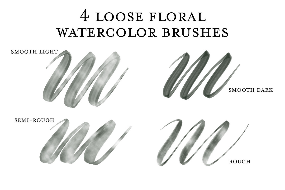 Procreate Loose Floral Brushes preview 2