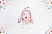 Easter bunny watercor collection, an Animal Illustration by Peace ART (Thumbnail 13 of 13)