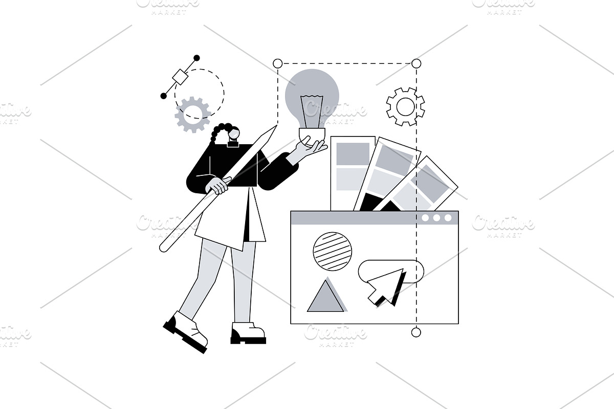Logo design abstract concept vector, a Work Illustration by Visual Generation