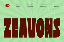 Zeavons - Condensed Retro Sans Font