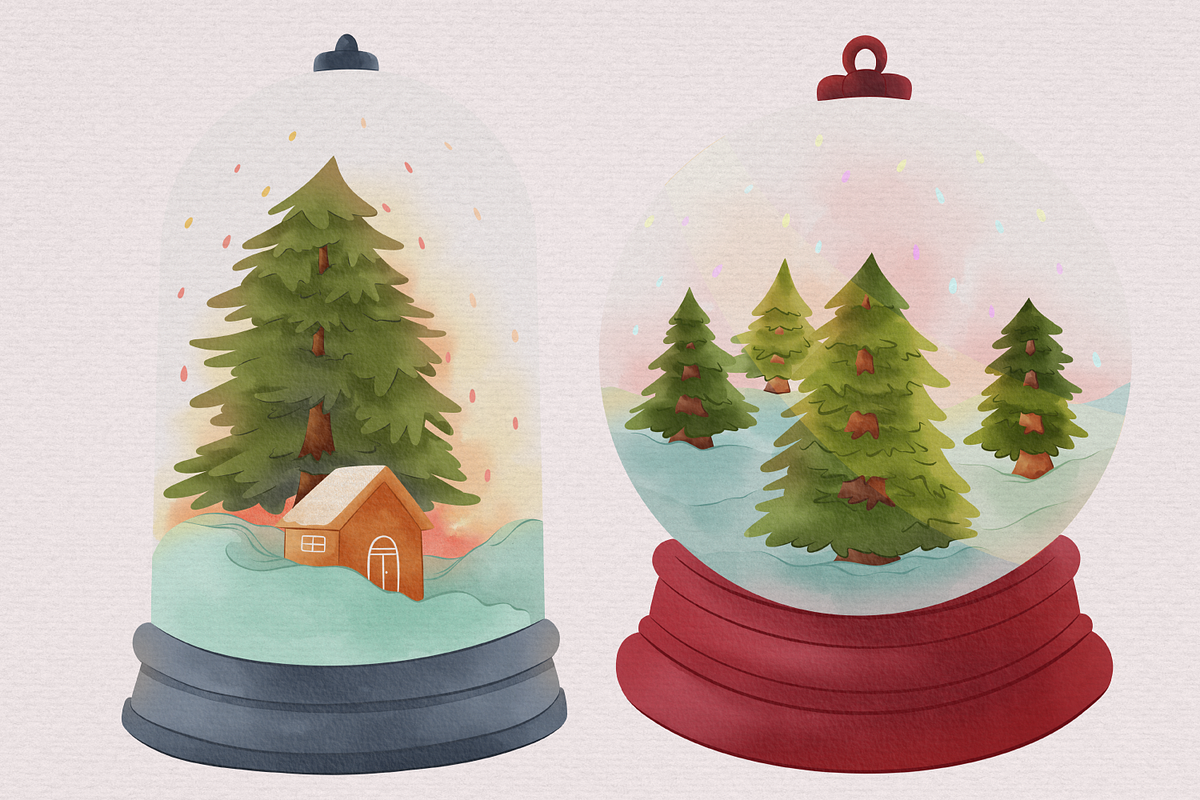Merry Christmas Watercolor Pax, an Object Graphic by Tempcraft (Photo 7 of 8)