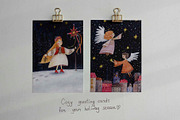 Ukrainian folk Christmas cards, a Seasonal Illustration by Katia Serdiuk (Thumbnail 2 of 4)