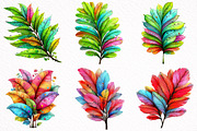 Watercolor Tropical Leaves, Summer, an Illustration by DreamArtGraphic (Thumbnail 4 of 8)