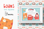 Nursery Art Funny Cats, an Animal Illustration by Nursery Art (Thumbnail 7 of 10)