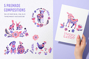 Folk Floral Easter collection, an Animal Illustration by PenguinArtStudio (Thumbnail 5 of 8)