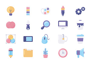 Creative Tools Illustration Set, a Templates & Theme by studiogstock