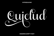 Quietud Elegant Calligraphy Script