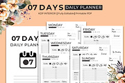 07 Days Detailed Daily Planner, a Stationery Template by Hurairagraphics (Thumbnail 1 of 5)