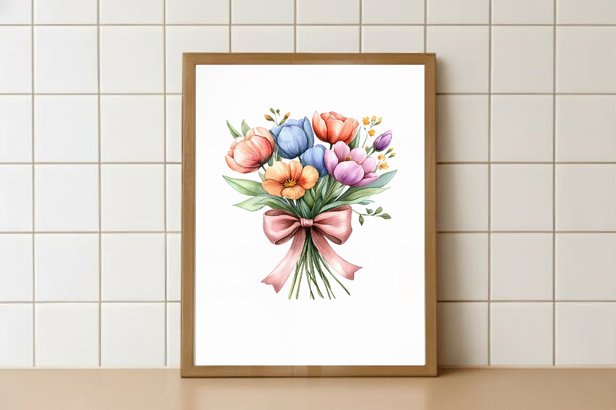 Pastel Easter Watercolor Clipart, an Illustration by Watercolor design (Photo 4 of 8)