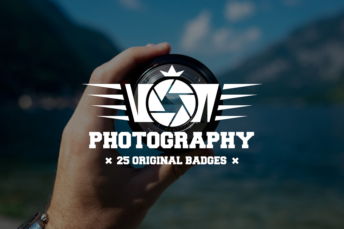 Set of Photography Logo and Badges, a Branding & Logo Template by Lustra Frisk (Photo 1 of 3)