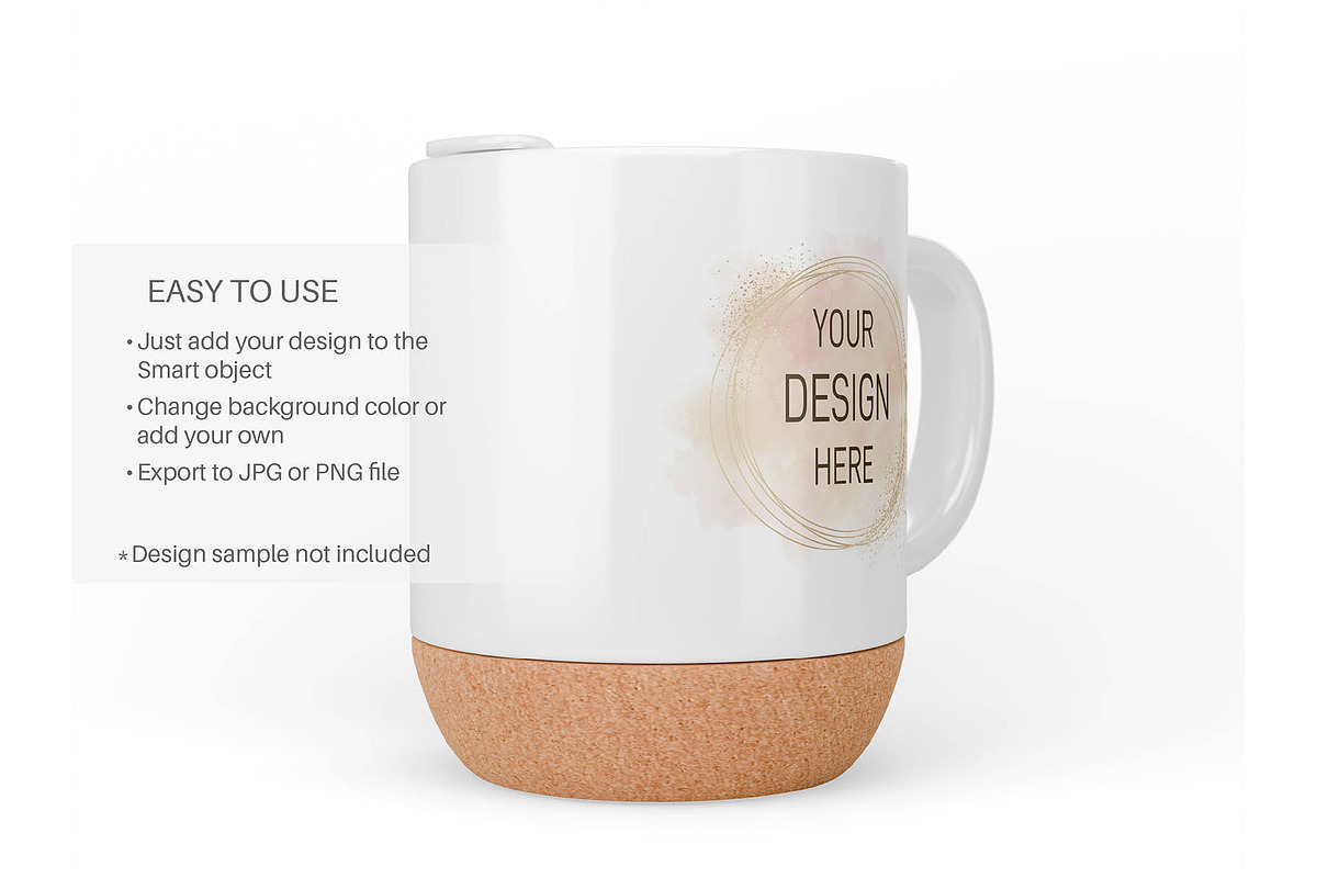 Cork Base Mug Mockup, a Cups & Container Mockup by MockupsBox (Photo 3 of 6)